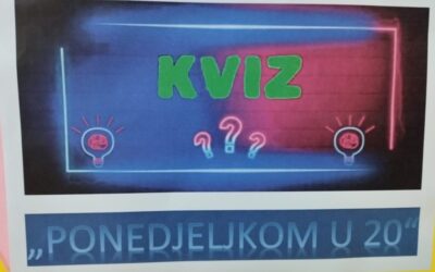 Ponedjeljak navečer – vrijeme za kviz